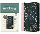 Tyndale - NLT Large Print Thinline Reference Zipper Bible, Filament-Enabled Edition (Leatherlike, Meadow Navy & Pink, Indexed, Red Letter)