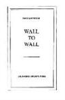 Douglas Woolf, Doug Woolf, Douglas Woolf - Wall to Wall