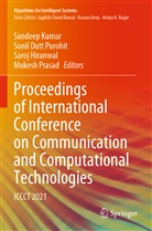 Sunil Dutt Purohit, Saroj Hiranwal, Saroj Hiranwal et al, Sandeep Kumar, Mukesh Prasad, Sunil Dutt Purohit - Proceedings of International Conference on Communication and Computational Technologies