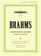Johannes Brahms - Lieder, Hohe Stimme - 4: 48 Lieder (4 ernste Gesänge u. a.), hoch
