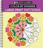 Brain Games, New Seasons, Publications International Ltd - Brain Games - Easy Color by Number: Large Print Patterns (Stress Free Coloring Book)