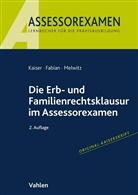 Ingo Fabian, Jan Kaiser, Nikolaus Melwitz - Die Erb- und Familienrechtsklausur im Assessorexamen