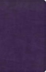 Csb Bibles By Holman - CSB Large Print Personal Size Reference Bible, Purple Leathertouch, Indexed