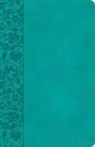 Csb Bibles By Holman - CSB Large Print Personal Size Reference Bible, Teal Leathertouch