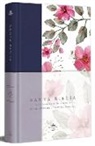 Reina Valera Revisada 1960 - Biblia RVR 1960 letra grande. Tapa dura tela azul púrpura con flores tamaño manual / Bible RVR 1960 Handy Size Hardcover Cloth with Purple Blue Flowers
