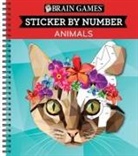 Brain Games, New Seasons, Publications International Ltd - Brain Games - Sticker by Number: Animals (28 Images to Sticker)