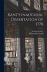 William Julius Eckoff, Immanuel Kant - Kant's Inaugural Dissertation of 1770