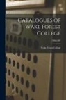 Wake Forest College - Catalogues of Wake Forest College; 1886-1889