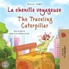 Kidkiddos Books, Rayne Coshav - The Traveling Caterpillar (French English Bilingual Book for Kids)