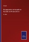 Anonym - Sitzungsberichte der Kaiserlichen Akademie der Wissenschaften