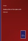 Anonym - Homöopathische Vierteljahrschrift