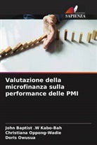 John Baptist . W Kabo-Bah, John Baptist .W Kabo-Bah, Christiana Oppong-Wadie, Doris Owusua - Valutazione della microfinanza sulla performance delle PMI