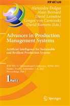 Alain Bernard, Gregor von Cieminski, Alexandre Dolgui, David Lemoine, David Lemoine et al, David Romero... - Advances in Production Management Systems. Artificial Intelligence for Sustainable and Resilient Production Systems