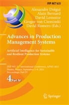 Alain Bernard, Gregor von Cieminski, Alexandre Dolgui, David Lemoine, David Lemoine et al, David Romero... - Advances in Production Management Systems. Artificial Intelligence for Sustainable and Resilient Production Systems