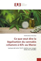 Abdelkoddous Aboulaala - Ce que veut dire la légalisation du cannabis «chanvre à Kif» au Maroc