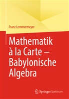Franz Lemmermeyer - Mathematik à la Carte - Babylonische Algebra