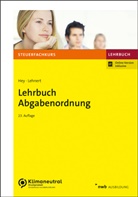 Uta Hey, Christian Lehnert - Lehrbuch Abgabenordnung