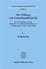 Wolfgang Pühs - Der Vollzug von Gemeinschaftsrecht.