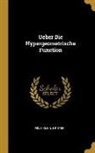 Felix Klein, E. Ritter - Ueber Die Hypergeometrische Function