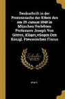 Adams - Denkschrift in Der Prozesssache Der Erben Des Am 29 Januar 1848 in München Verlebten Professors Joseph Von Görres, Kläger, Vgegen Den Königl. Preussis