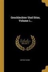Anton Fahne - Geschlechter Und Sitze, Volume 1