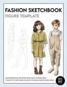 Bye Bye Studio - Fashion Sketchbook Kids Figure Template