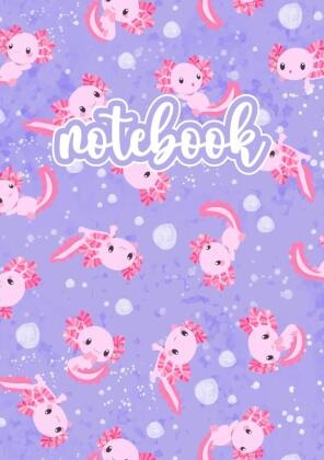 The Lilli Bird,  The Lilli Bird - Axolotl Notebook Rosa/Lila