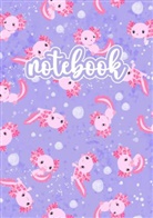 The Lilli Bird, The Lilli Bird - Axolotl Notebook Rosa/Lila
