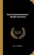 Mcgill University - General Announcement - Mcgill University