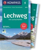 Brigitte Schäfer - KOMPASS Wanderführer Lechweg mit Lechschleifen, 16 Touren und Etappen mit Extra-Tourenkarte