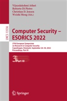Vijayalakshmi Atluri, Christian D Jensen et al, Roberto Di Pietro, Christian D. Jensen, Weizhi Meng - Computer Security - ESORICS 2022