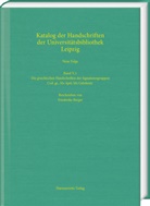 Friederike Berger - Die griechischen Handschriften der Signaturengruppen Cod. gr., Ms Apel, Ms Gabelentz