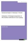 Paramasivam Deepak, A. Palanisamy, P. Perumal - Evaluation of biological properties of Plectranthus Amboinicus (Lour) Spring