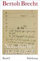 Bertolt Brecht, Martin Kölbel, Villwock, Peter Villwock - Notizbücher 21-23