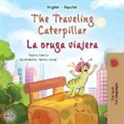 Kidkiddos Books, Rayne Coshav - The Traveling Caterpillar (English Spanish Bilingual Children's Book)