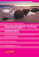 Katharina Völker-Lehmkuhl, Institut der Wirtschaftsprüfer in Deutsch, IDW, Institut der Wirtschaftsprüfer in Deutschland e. V. - Nachhaltigkeit richtig umsetzen