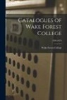 Wake Forest College - Catalogues of Wake Forest College; 1856-1874
