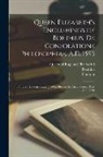 D. Boethius, Queen Of England Elizabeth I., Plutarch - Queen Elizabeth's Englishings of Boethius, De Consolatione Philosophiae, A.D. 1593: Plutarch, De Curiositate [1598]; Horace, De Arte Poetica (part) A