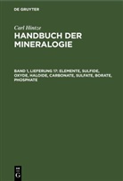 Carl Hintze, Karl F. Chudoba - Carl Hintze: Handbuch der Mineralogie - Band 1, Lieferung 17: Elemente, Sulfide, Oxyde, Haloide, Carbonate, Sulfate, Borate, Phosphate