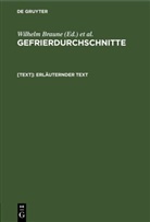 Wilhelm Braune, Paul Zweifel - Gefrierdurchschnitte - [Text]: Erläuternder Text