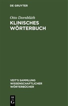 Otto Dornblüth - Klinisches Wörterbuch
