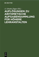 A. Schulte-Tigges - Auflösungen zu arithmetische Aufgabensammlung für höhere Lehranstalten