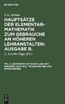 F. G. Mehler, A. Schulte-Tiggs - Arithmetik mit Einschluß der niederen Analysis, Trigonometrie und Stereometrie