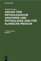 Rudolf Virchow - Rudolf Virchow: Archiv für pathologische Anatomie und Physiologie und für klinische Medicin - Band 23: Rudolf Virchow: Archiv für pathologische Anatomie und Physiologie und für klinische Medicin. Band 23