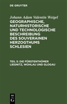 Johann Adam Valentin Weigel - Johann Adam Valentin Weigel: Geographische, naturhistorische und technologische Beschreibung des souverainen Herzogthums Schlesien - Teil 5: Die Fürstenthümer Liegnitz, Wohlau und Glogau