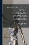 Thomas Duffus Hardy, Edmund B. Sgn Wynn - Memoirs of the Right Honourable Henry Lord Langdale