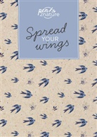 pen2nature - Spread Your Wings - Nachhaltiges Notizbuch in A5 mit Hardcover und Vogel-Motiv