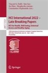 Margherita Antona, Vincent G. Duffy, Qin Gao, Constantine Stephanidis, Jia Zhou, Jia Zhou et al - HCI International 2022 - Late Breaking Papers: HCI for Health, Well-being, Universal Access and Healthy Aging