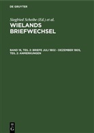 Christoph Martin Wieland, Berlin-Brandenburgische Akademie der Wissenschaften, Siegfried Scheibe - Wielands Briefwechsel - Band 16, Teil 2: Briefe Juli 1802 - Dezember 1805, Teil 2: Anmerkungen. Tl.2