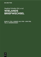 Christoph Martin Wieland, Berlin-Brandenburgische Akademie der Wissenschaften, Klaus Gerlach, Siegfried Scheibe - Wielands Briefwechsel - Band 12, Teil 2: Briefe Juli 1793 - Juni 1795, Teil 2: Anmerkungen. Tl.2